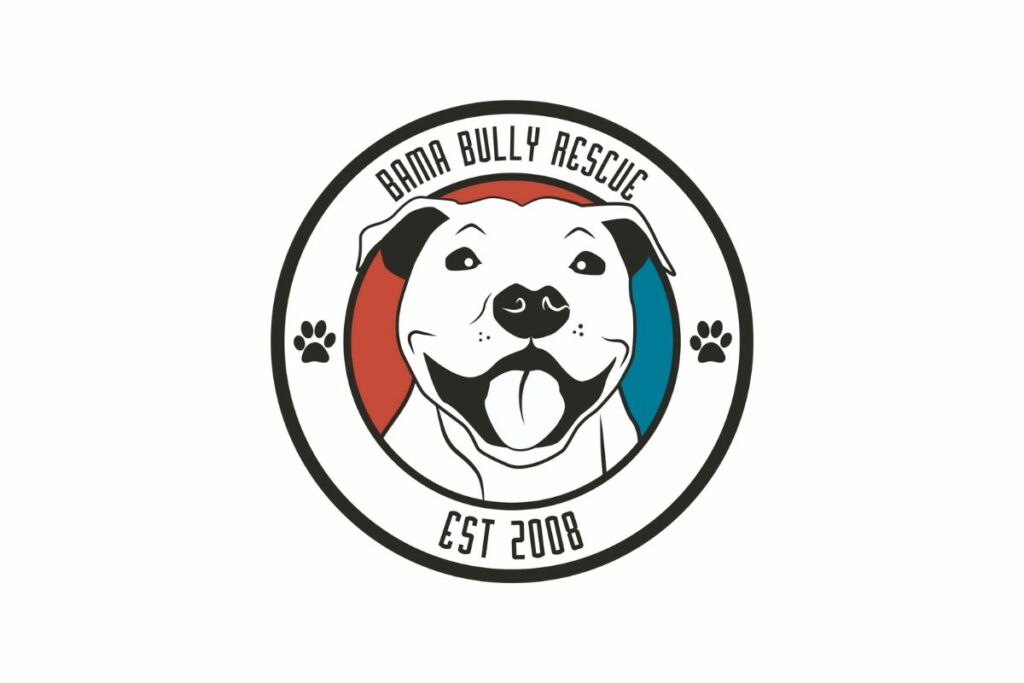 the logo for a pit bull rescue to show pit bull rescues near me